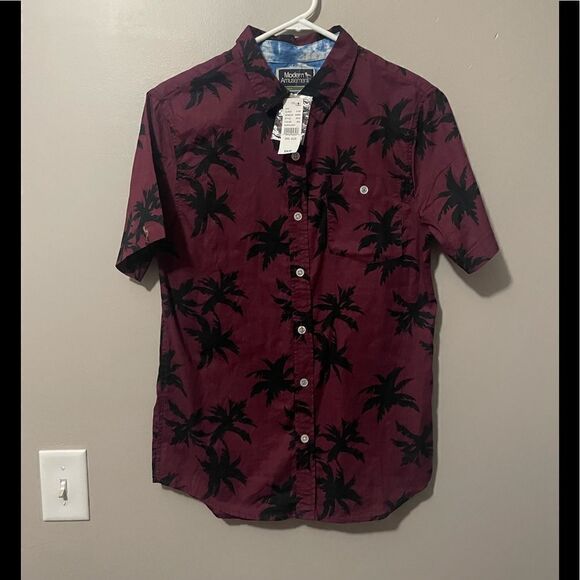 Modern Amusement short sleeve button down - Picture 1 of 5
